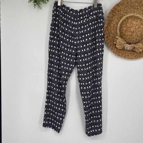 Reiss Nineteen Seventy One Goa High Tapered Pants Modern Lyocell Printed Multi S - Picture 8 of 13